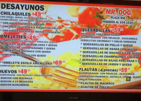 Mr. Dog menu