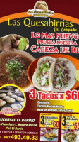 Las Quesabirrias Del Compadre Sucursal El Barrio food