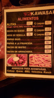 Las Kawasakis menu