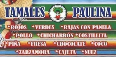 Tamales Paulina menu