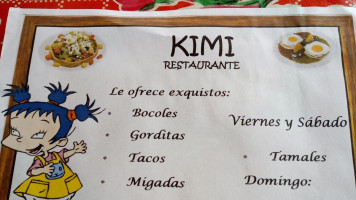 Taqueria Kimi menu