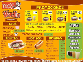 Tacos Verdin Centro. food