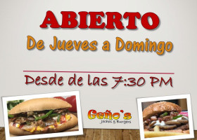 Geño's Jochos Burgers food