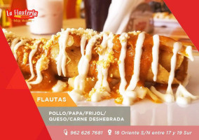 La Flauteria Antojos Mexicanos food