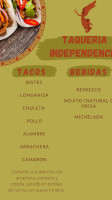 Taqueria Independencia menu