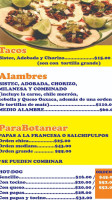 Sabrópolis Cena menu