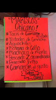 Mariscos El Winchy menu