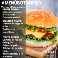 La Nueva Decima Cantina food