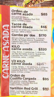 Pollos Santos menu