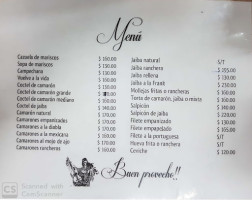 La Sevillana menu