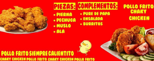 Chaky Chicken Pollo Frito menu