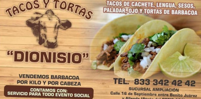 Tacos Dionisio food