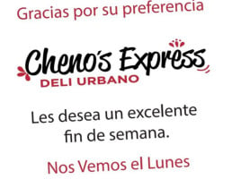 Chenos Express food