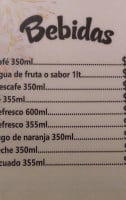 El Recreo menu