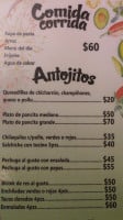 El Recreo menu