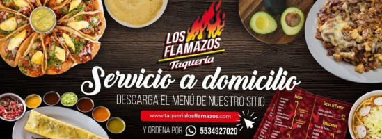 Los Flamazos Taqueria food