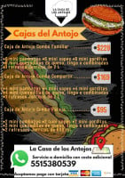 La Casa De Los Antojos menu