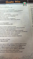 Gusto Mío menu