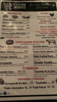 Cuatro Veintes Taps And Kitchen menu