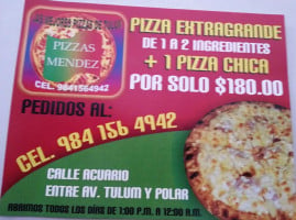 Pizzas Mendez food