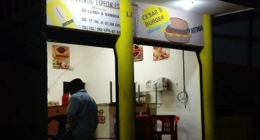 Cesar's Burger inside