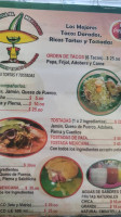 Taquería El Mexicano menu