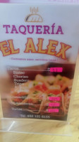 Taquería El Alex menu