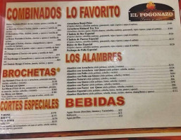 El Fogonazo menu