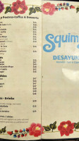 Squimz menu