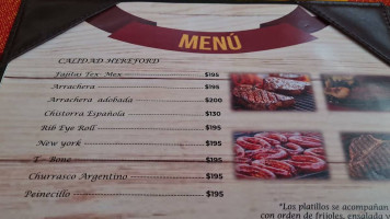 Rincón Nayarita menu