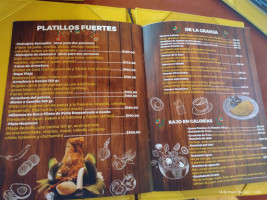 El Serranillo menu