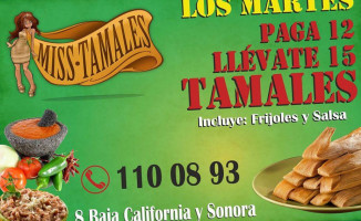 Miss Tamales food