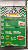 Torteria La Paz food