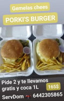 Porki's Burger food