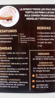 Comedor Tradicional Tamashiguidi menu