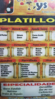 Taqueria El Tyson menu