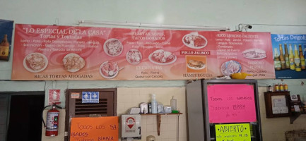 Tortas Degollado menu