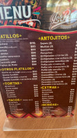 Los Petates menu