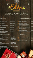 Edén menu