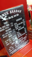 Carnes Asadas El Reno menu