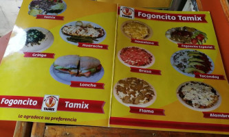 Taquería ,el Fogoncito Tamix menu