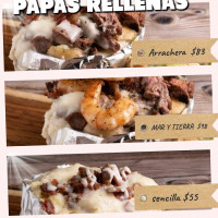 Papas Rellenas Y Hamburguesas Camberos food