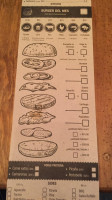 Burger Club menu