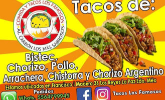 Tacos Los Famosos food