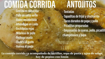 Antojitos Doña Reyna menu