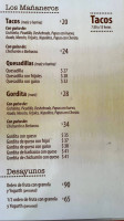 La Brasita menu