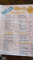 La Haya menu