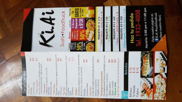 Ki.ai Sushi Foodtruck menu