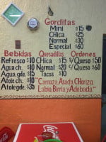 La Casa De La Tía menu