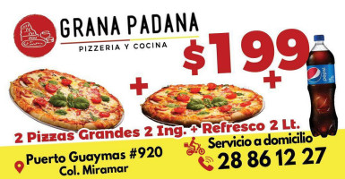 Grana Padana Pizzeria Y Cocina food